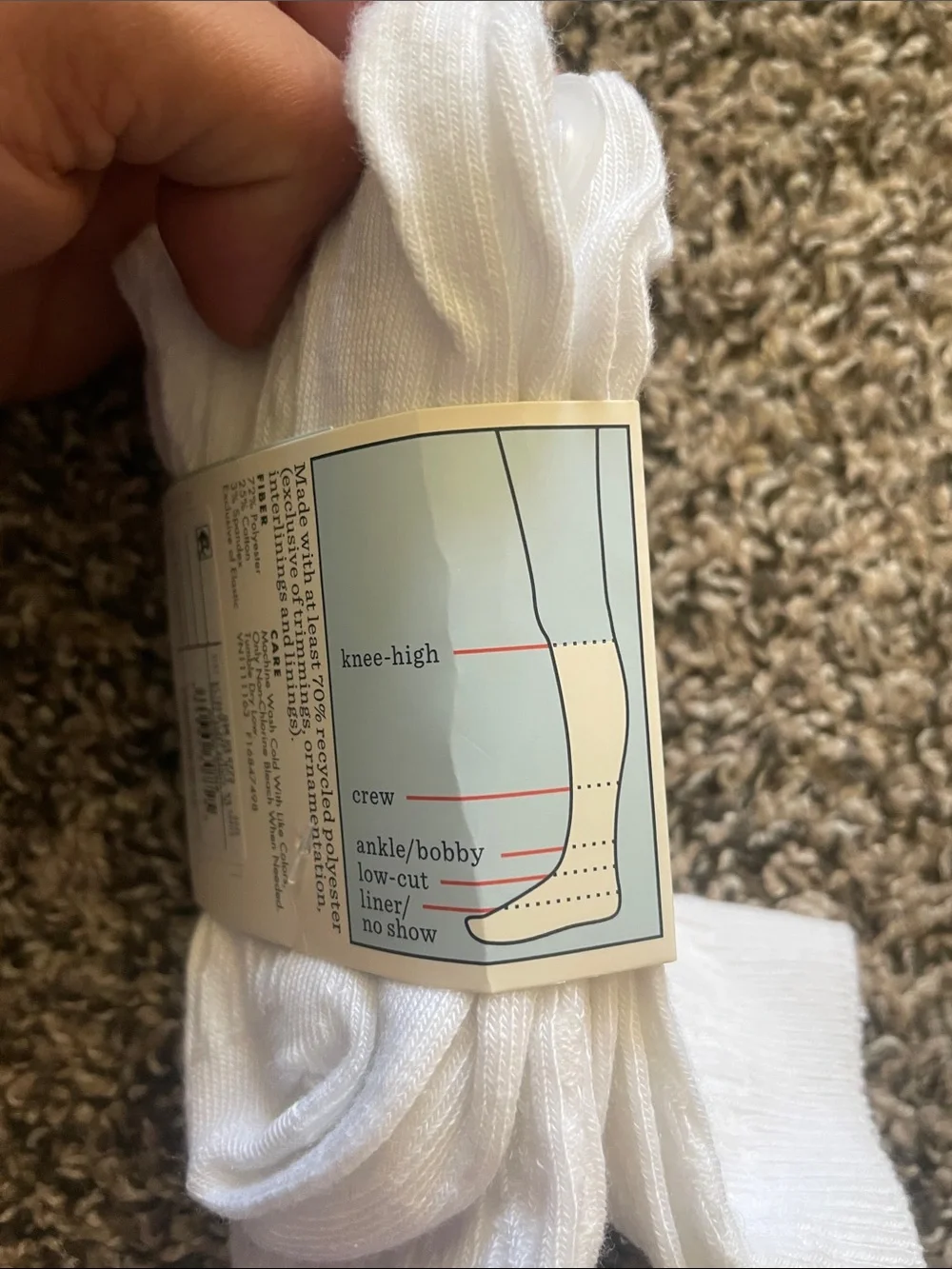 Cat & Jack White Knee-High Socks 2-Pack